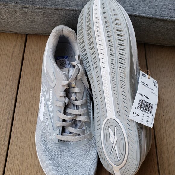 BNWT REEBOK Nano X4 Training Shoes cool grey / bright white (11.5) KICKS - Picture 8 of 9
